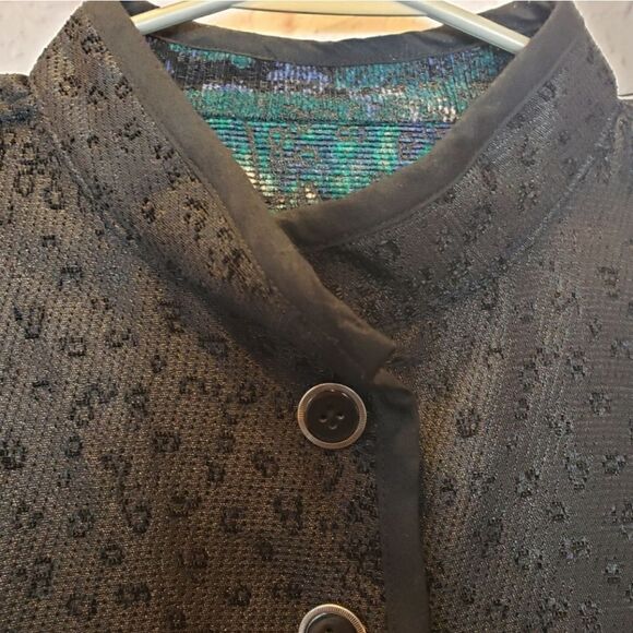 VINTAGE HANDMADE Reversible Blazer Jacket Medium - Picture 9 of 11